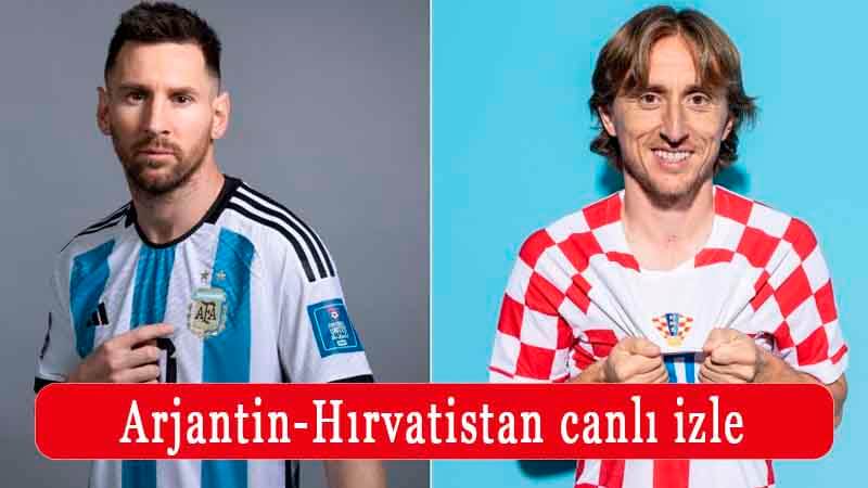Arjantin Hırvatistan maçı canlı izle şifresiz TRT 1 canlı yayın