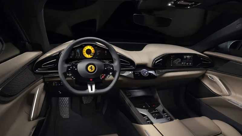 Ferrari Suv Purosangue 2022 İç tasarımı