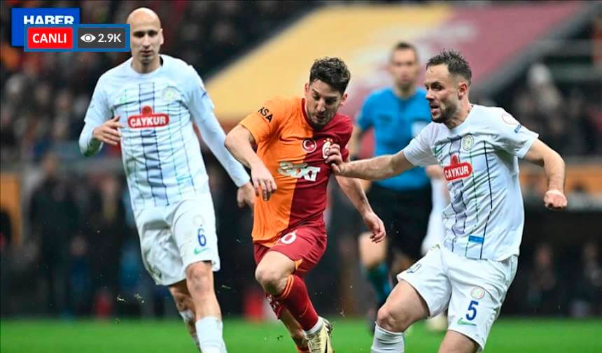 Galatasaray Çaykur Rizespor canlı izle şifresiz Süper Lig GS Rize canlı maç izle